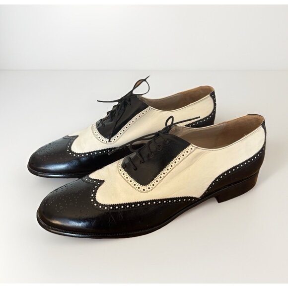 CHURCH'S PRIMA CLASSE Spectator Handmade Wingtip Oxford Shoes 10.5 M Old Money